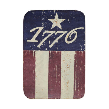 1776 Flag Stripes Wooden Sign 7x5 - The Fox Decor